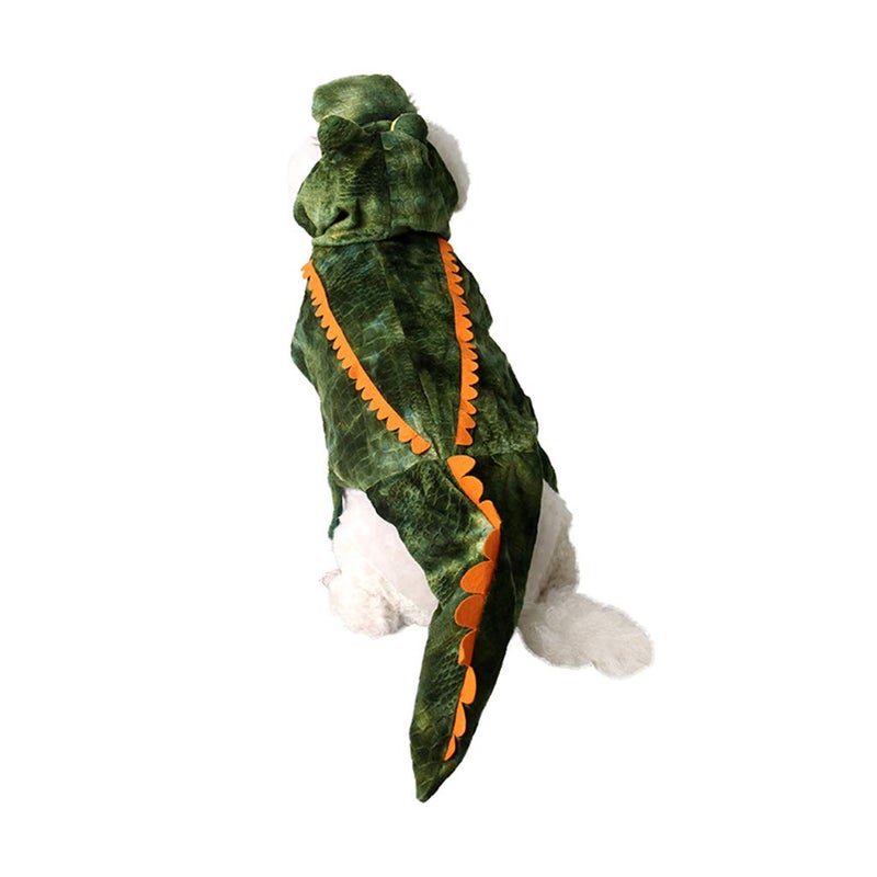 Mogoko Funny Dog Crocodile Costumes, Pet Halloween Alligator Cosplay Dress, Adorable Cat Apparel Animal Warm Outfits Clothes(S Size) - Image 2